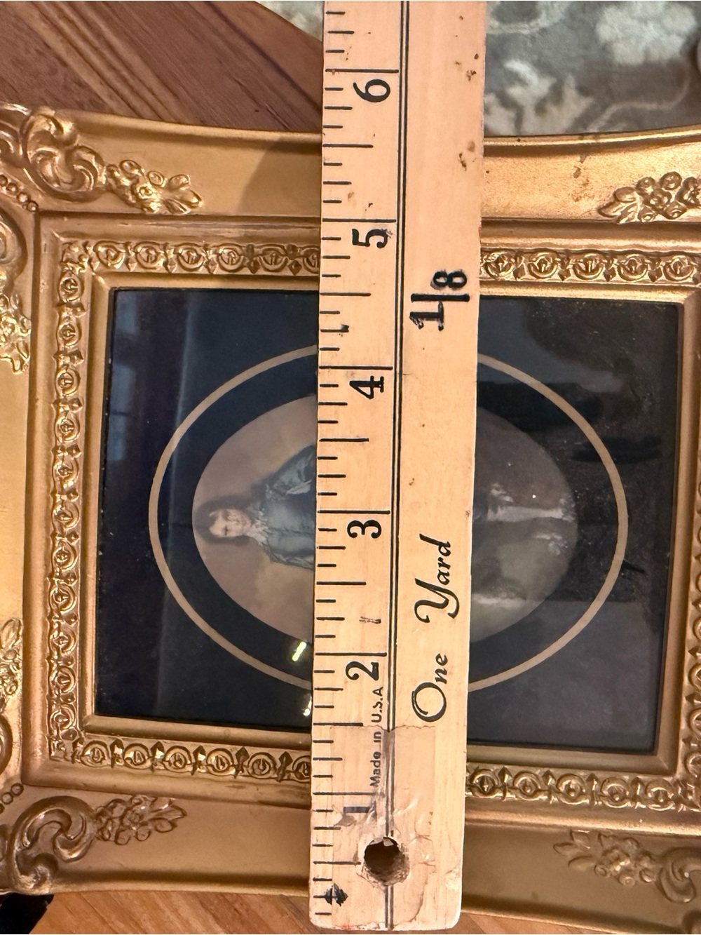 Faux Gold Ornate Triptych Picture Frame Set Classic Home Wall Little Boy Blue - Picture 8 of 11